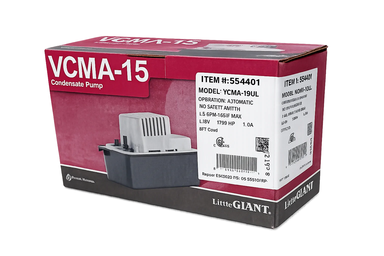 little giant vcma 15ul series condensate pump