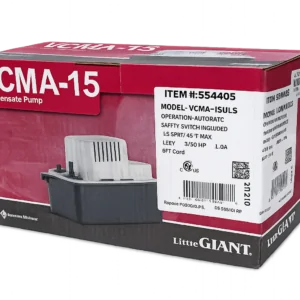 little giant vcma 15uls series condensate pump (with safety switch)