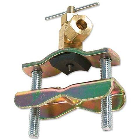 saddle valve with 1/4" compression outlet saddle valve with 1/4" compression outlet