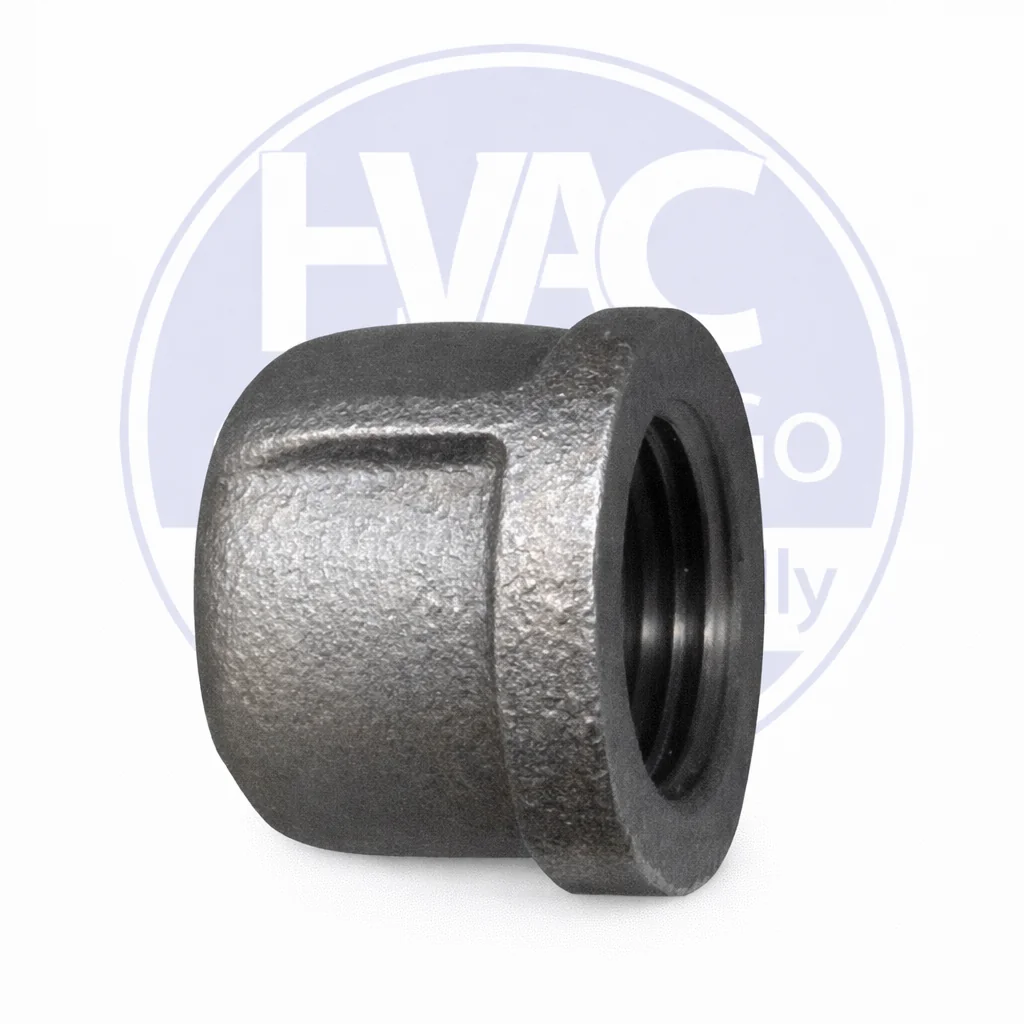 malleable black iron cap
