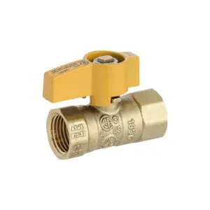1" standard port gas ball valve indoor