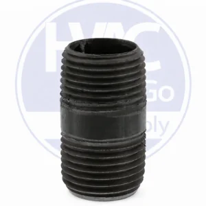 malleable black iron nipple 1/2"