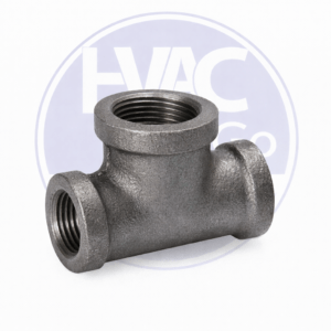 malleable black iron reducing tee