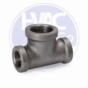 malleable black iron reducing tee