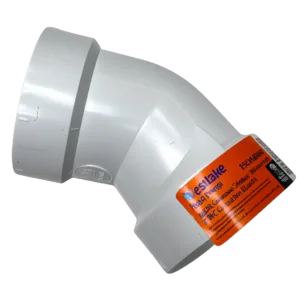 westlake gas venting pvc pipe (gvs 65) elbow 45 long radiation 2"