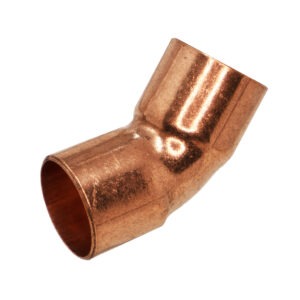 plumbing copper elbow 45 deg