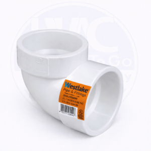 westlake gas venting pvc pipe (gvs 65) elbow 90 short radiation