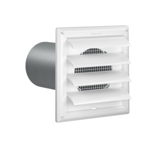 exhaust vent hood with screen and pipe