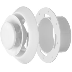 premium round air diffuser with collar